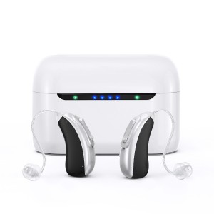 Great-Ears rechargeable G22 Bluetooth App control RIC digital magnetic charging behind the ear invisible wear hearing aids