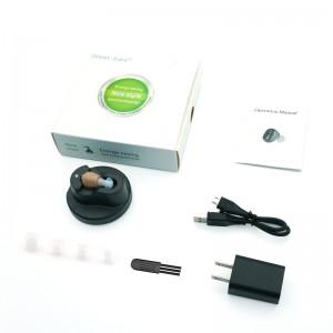 Great-Ears G12 in the ear mini size low power consumption long standby time rechargeable hearing aids