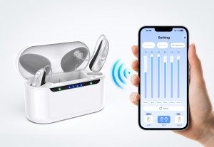 Great-Ears rechargeable G22 Bluetooth App control RIC digital magnetic charging behind the ear invisible wear hearing aids